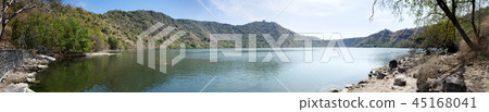 Beautiful lake view with mountain background Beautiful lake view with mountain background 45168041