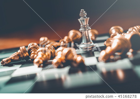 Chess game of successful business leader concept 45168278