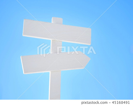 Blue sky background sign Blue sky background sign 45168491