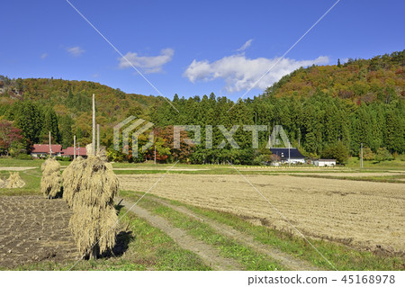Autumn Bone temple village manor ruin area and Kurikoma Autumn Bone temple village manor ruin area and Kurikoma 45168978