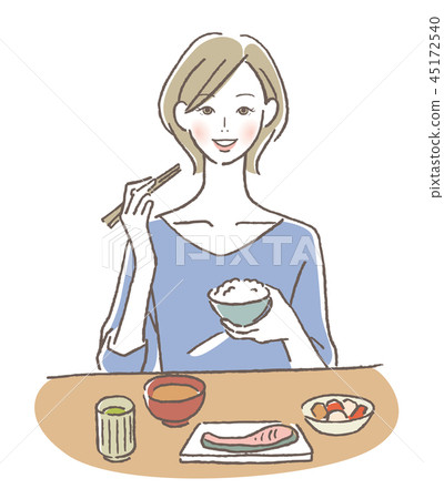 woman eating 45172540