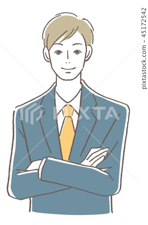 雙臂交叉的男人 45172542