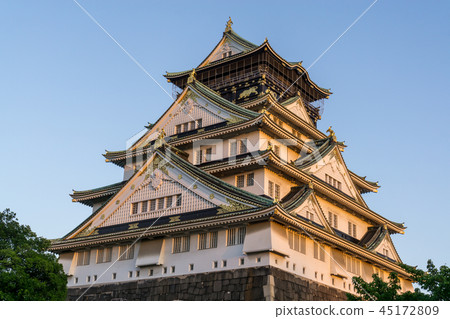 osaka castle view 45172809