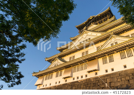 osaka castle view osaka castle view 45172823
