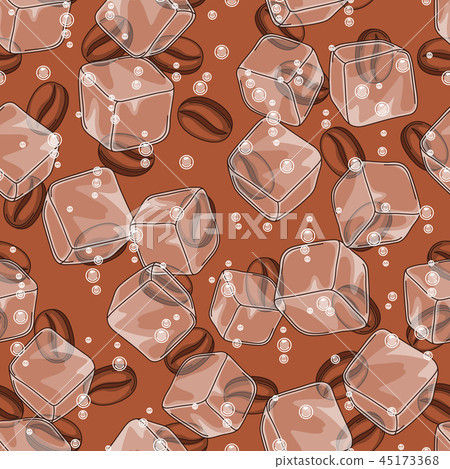 Seamless pattern with coffee beans. Seamless pattern with coffee beans. 45173368
