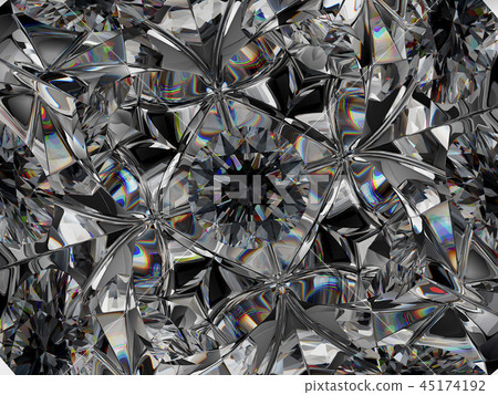 Gemstone extreme closeup and kaleidoscope pattern Gemstone extreme closeup and kaleidoscope pattern 45174192
