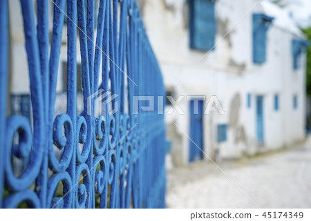 Aged Blue doors and windows from Sidi Bou Sa Aged Blue doors and windows from Sidi Bou Sa 45174349