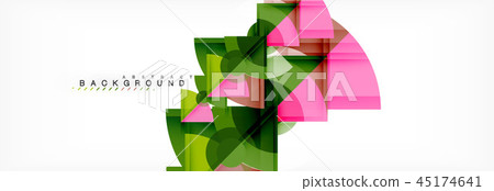 Trendy circles composition geometric background Trendy circles composition geometric background 45174641