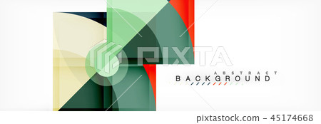 Triangles and circle geometric background Triangles and circle geometric background 45174668