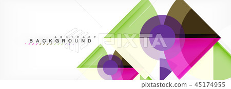 Trendy circles composition geometric background Trendy circles composition geometric background 45174955