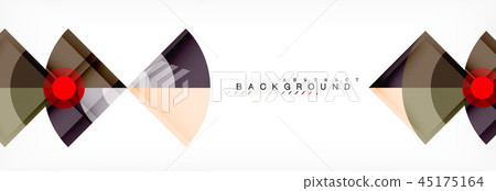 Triangles and circle geometric background Triangles and circle geometric background 45175164