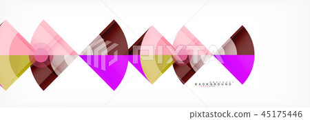 Triangles and circle geometric background Triangles and circle geometric background 45175446