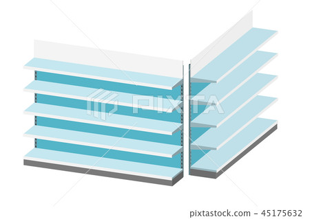 Empty showcase. 3d Vector illustration. Empty showcase. 3d Vector illustration. 45175632
