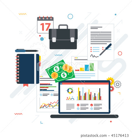 Financial investment, analytics with growth report Financial investment, analytics with growth report 45176413