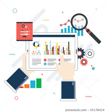 Financial investment, analytics with growth report Financial investment, analytics with growth report 45176414