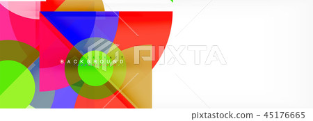 Triangles and circle geometric background Triangles and circle geometric background 45176665