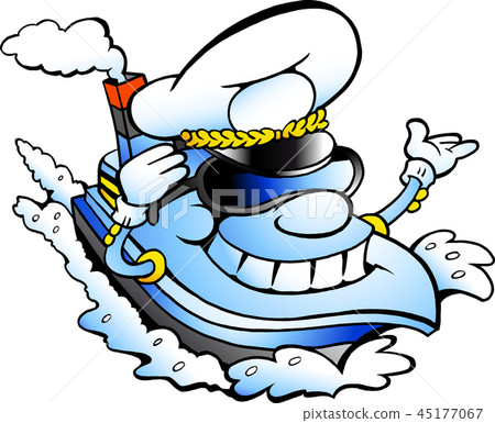 Happy Ship Captain Mascot 45177067