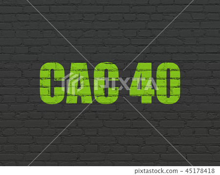Stock market indexes concept: CAC 40 on wall background Stock market indexes concept: CAC 40 on wall background 45178418