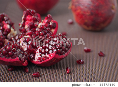 Ripe pomegranates. Healthy fruit 45178449