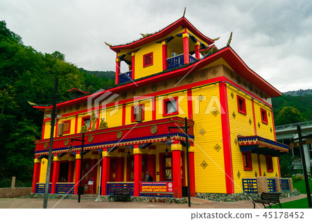 Pavilion in traditional buryat buddhist style Pavilion in traditional buryat buddhist style 45178452
