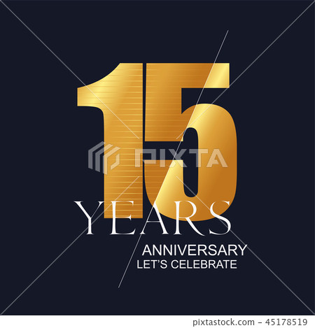 15 years anniversary vector icon, symbol, logo 15 years anniversary vector icon, symbol, logo 45178519