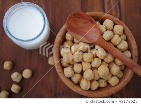 Traditional children's breakfast - corn balls Traditional children's breakfast - corn balls 45178625