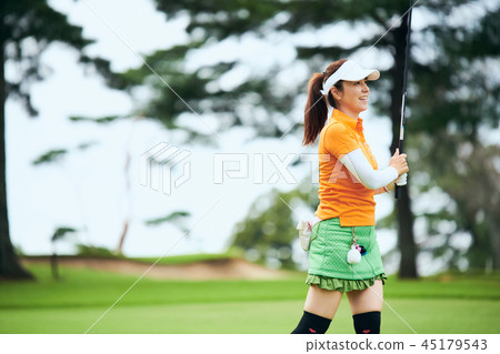 Female golfer Female golfer 45179543