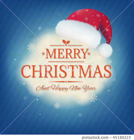 Retro Christmas Card 45180223