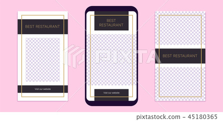 Story template for social media network. Editable 45180365