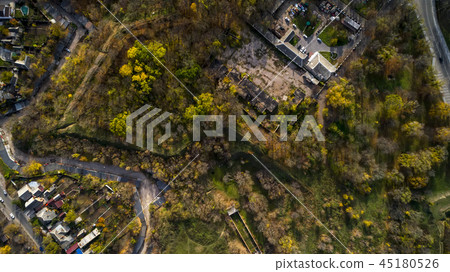 Aerial view of cityscape in Kropivnitskiy. Former name Kirovograd. Aerial view of part of the 45180526