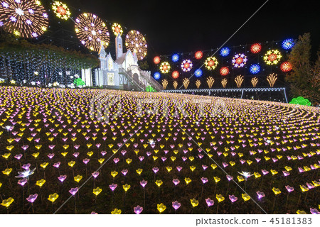 Ashikaga Flower Park Illumination Flower Castle Ashikaga Flower Park Illumination Flower Castle 45181383