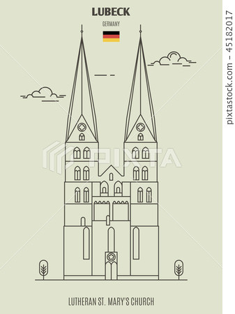 Lutheran St. Mary's church in Lubeck, Germany 45182017