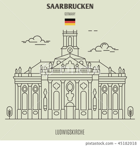 Ludwigskirche in Saarbrucken, Germany 45182018