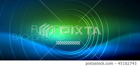 Neon glowing circles background Neon glowing circles background 45182743