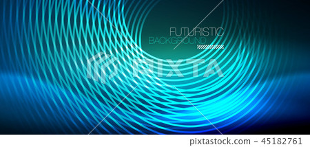 Neon glowing circles background Neon glowing circles background 45182761