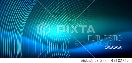 Neon glowing circles background Neon glowing circles background 45182762