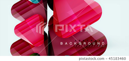 Geometric abstract background, triangles 45183460