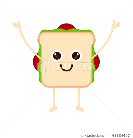 Isolated happy sandwich emote Isolated happy sandwich emote 45184407