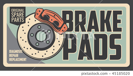 Spare brake pads diagnosis, repair and replacement Spare brake pads diagnosis, repair and replacement 45185020