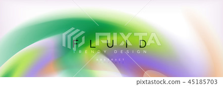 Background abstract holographic fluid colors wave design 45185703
