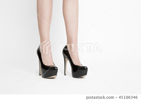 cute black girl high heel shoes 45186346