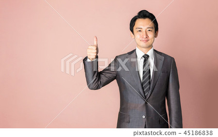 A businessman who is pleased 45186838