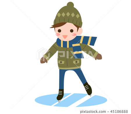 滑冰2男孩 45186888