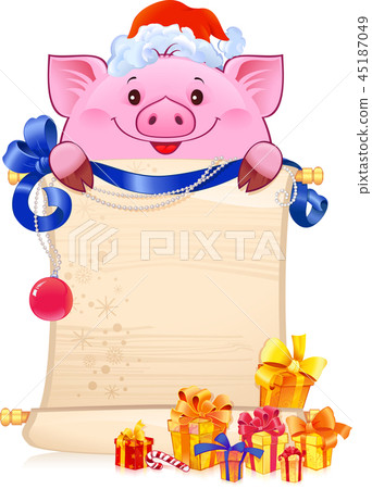 Earthy Pig for the New Year 2019. 45187049