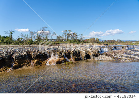 Riverbed where the ground sank Riverbed where the ground sank 45188034