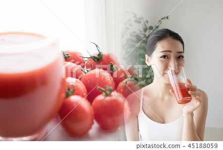 番茄汁和女人 45188059