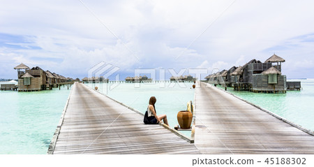 Beautiful coral reef sea in the Indian Ocean Beautiful coral reef sea in the Indian Ocean 45188302