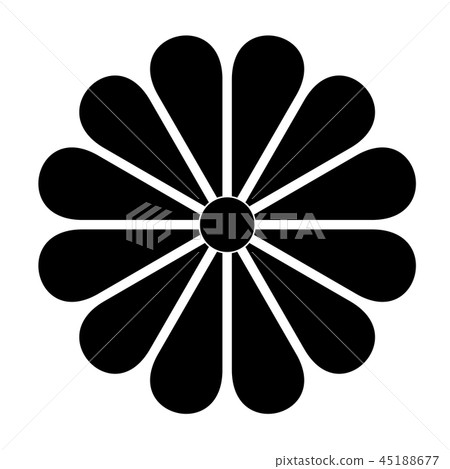 矢量菊花圖標 矢量菊花圖標 45188677