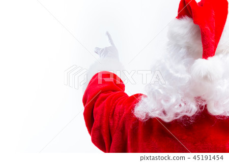 Santa pointing upwards Santa pointing upwards 45191454