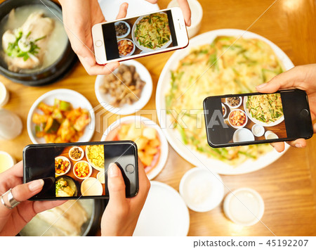 Korean girl travel Korean food 45192207